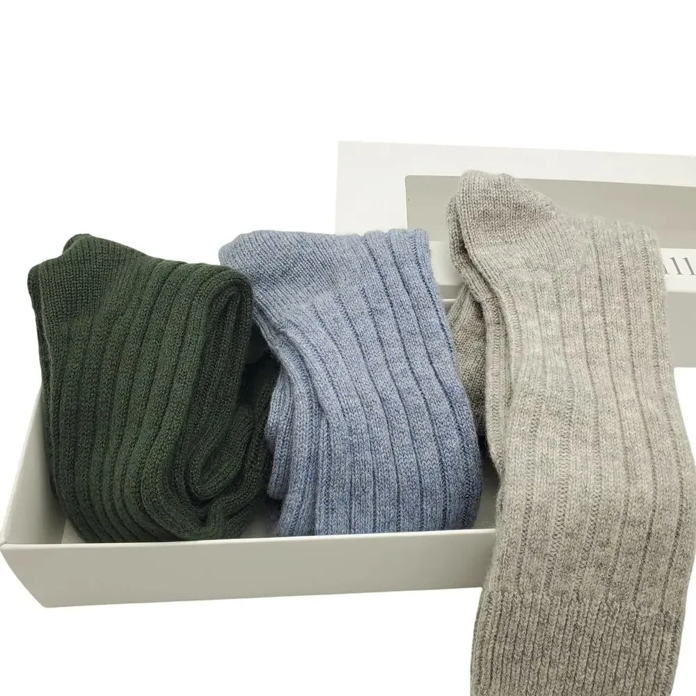 Cashmere Socks 3 Pack Gift Set Women 9-11 Garnet Hill Crew Luxury New Cozy Soft